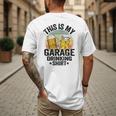 Garage Drinker Dad Vintage Beer This Is My Garage Drinking Men's Back Print T-Shirt