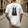 German Shepherd Shirt Shepard TShirt Dog Mom Dad Love Men's Back Print T-Shirt