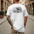 Great Dane Dad Distressed American Flag Patriotic Dog Men's Back Print T-Shirt
