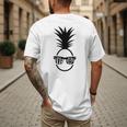 IVF DAD Pineapple Transfer Day Retrieval Day Infertility Men's Back Print T-Shirt