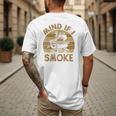 Mind If I Smoke BBQ Barbeque Grilling Chef Dad Men's Back Print T-Shirt