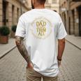 One Dad To Rule Them All Fantasy Nerd Dad Graphic Men's Back Print T-Shirt