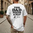 Peanuts This Dad Needs A Nap Men's Back Print T-Shirt