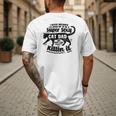 Sexy Cat Dad Father Catfather Kitten Kitty Men's Back Print T-Shirt