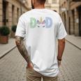 Unicorn Dad First Birthday Girl Family Matching Mama Party Men's Back Print T-Shirt
