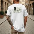 Vintage Proud Army Dad Camo American Flag Veteran Men's Back Print T-Shirt