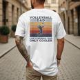 Volleyball Dad Like A Normal Dad Only Cooler Vintage Men's Back Print T-Shirt
