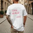 Winter Onederland 1st Birthday Theme Dad Of Birthday Girl Men's Back Print T-Shirt Winter Onederland 1st Birthday Theme Dad Of Birthday Girl Men's Back Print T-Shirt