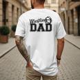Wrestling Dad Hobby Wrestle Wrestler Martial Arts Father Men's Back Print T-Shirt