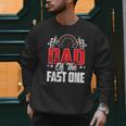 1 Year Old Racing Car Fast One Birthday 1st Family Dad Men Sweatshirt