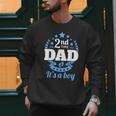 2nd Time Dad It's A Boy Dad Again Second Baby Announce Men Sweatshirt