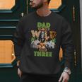 3rd Birthday Zoo Safari Jungle Dad Of The Wild And Three Men Sweatshirt