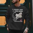 American Eskimo Dog Mom Eskie Dad Art Eskie Lover Quote Men Sweatshirt