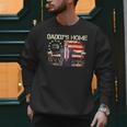 American Flag Trump 2024 Daddy's Home We The People Men Sweatshirt
