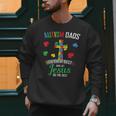 Autism Dad Son Father Autistic Kid Awareness Jesus Christian Men Sweatshirt