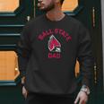 Ball State University Cardinals Arched Dad Men Sweatshirt