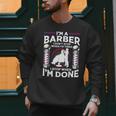 Barber s For Men Dad Hairstyling Humor Quote Small Men Sweatshirt