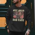 Best Boxer Dad Ever USA Flag American Dog Animal Lover Men Sweatshirt
