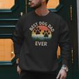 Best Dog Dad Ever Vintage Father's Day Dog Lover Men Sweatshirt