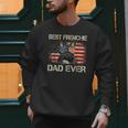 Best Frenchie Dad Ever Bulldog American Flag Men Sweatshirt