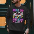 Bonus Dad Of The Birthday Girl Rolling Skate Bday Family Men Sweatshirt