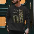 Camo Cat Treat Dealer American Flag US Cat Dad 4th Of July For Men Women Men Sweatshirt