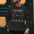 Cat Daddy Ugly Christmas Sweater Pajama Kitty Cat Lover Xmas Men Sweatshirt