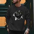 Cat Torn Cloth For Cat Lover Cat Dad Cat Mom Men Sweatshirt