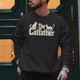The Catfather Cat Dad Father's Day Cat Lover Men Sweatshirt