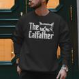 The Catfather Cat Dad Fathers Day Vintage Father's Day Men Sweatshirt
