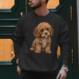 Cavapoo Breed Pet Lover Art Dog For Mom Dad Kids Men Sweatshirt
