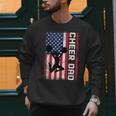Cheer Dad American Flag Cheerleader Support Men Sweatshirt