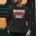 Cheer Stepdad Bonus Cheer Dad Red Men Sweatshirt