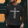 Christian Blessed Dad Cross Father's Day Best Dad Men Sweatshirt