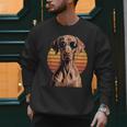 Cool Retro Vizsla Dog Mom Dad Vintage Pet Lovers Men Sweatshirt