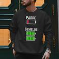 Cufflinks Battery Filled Tired Dad Low Battery Charge Men Sweatshirt