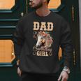 Cute Dad Of The Birthday Girl Horse Family Party Men Sweatshirt Cute Dad Of The Birthday Girl Horse Family Party Men Sweatshirt