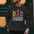 Dad 1st Birthday Cowboy Western Dad Birthday Boy Men Sweatshirt