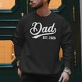 Dad 2026 Father Since 2026 Retro Dad Est 2026 Men Sweatshirt