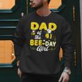 Dad Of The Bee Day Girl Hive Party Matching Birthday Sweet Men Sweatshirt