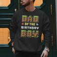 Dad Of The Birthday Boy Gamer Pixel Birthday Party Matching Men Sweatshirt