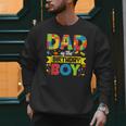 Dad Of The Birthday Boy Master Builder Kids Building Blocks Men Sweatshirt