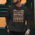 Dad Of The Birthday Cowboy Cute Western Bday Boy Birthday Men Sweatshirt
