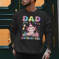 Dad Of The Birthday Girl Axolotl Bday Party Family Men Sweatshirt