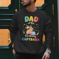Dad Of The Birthday Girl Capybara Bday Party Family Men Sweatshirt Dad Of The Birthday Girl Capybara Bday Party Family Men Sweatshirt