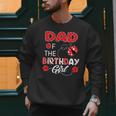 Dad Of The Birthday Girl Family Ladybug Birthday Men Sweatshirt