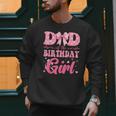 Dad Of The Birthday Girl Family Pink Coquette Bow Men Sweatshirt Dad Of The Birthday Girl Family Pink Coquette Bow Men Sweatshirt