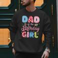 Dad Of The Birthday Girl Family Summer Beach Birthday Party Men Sweatshirt