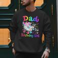 Dad Of The Birthday Girl Skater Roller Skate Family Party Men Sweatshirt