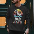 Dad Of The Birthday Party Outfit Dinosaur Daddy Men Sweatshirt